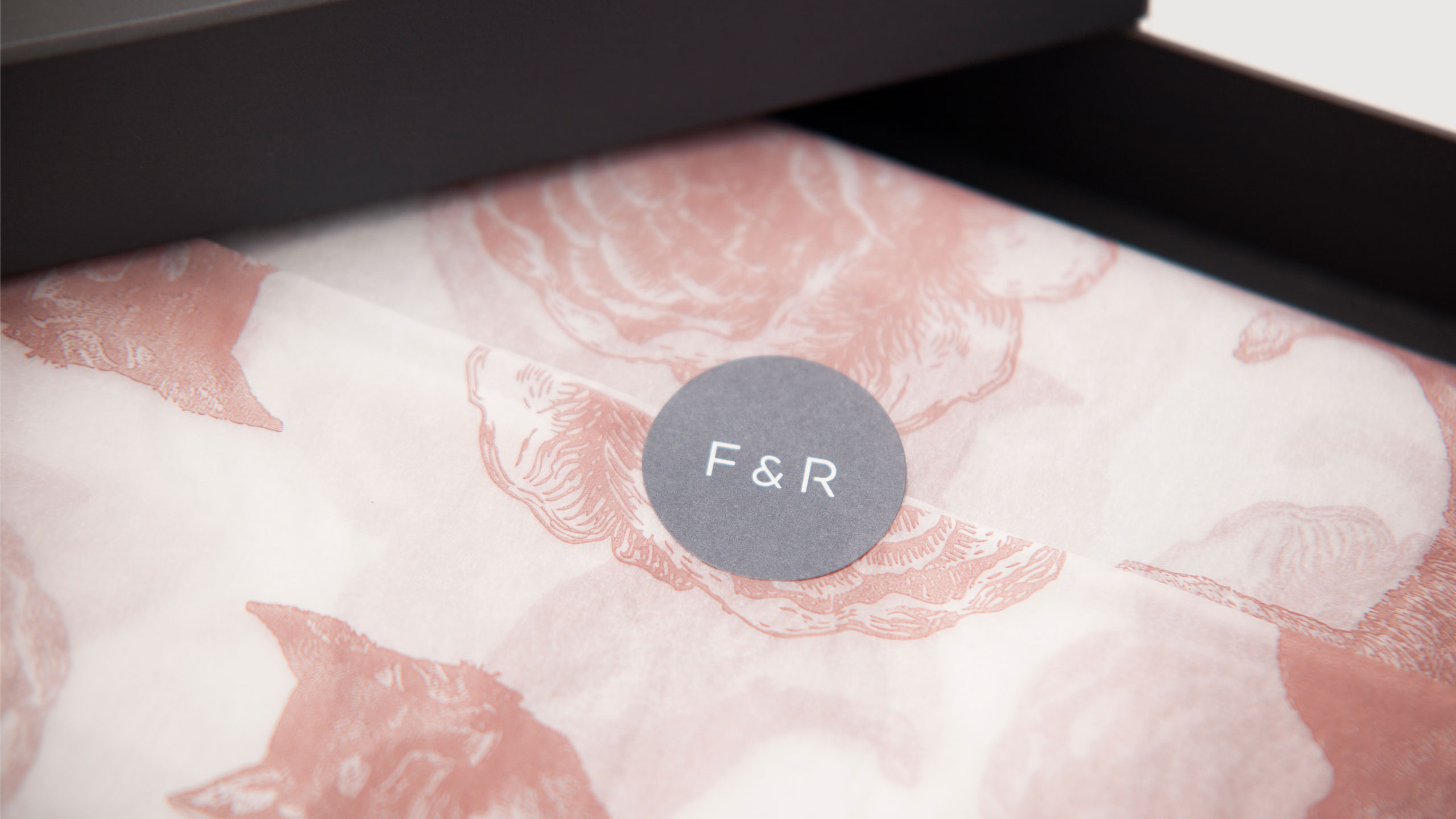 Fox & Rose Logo on Label