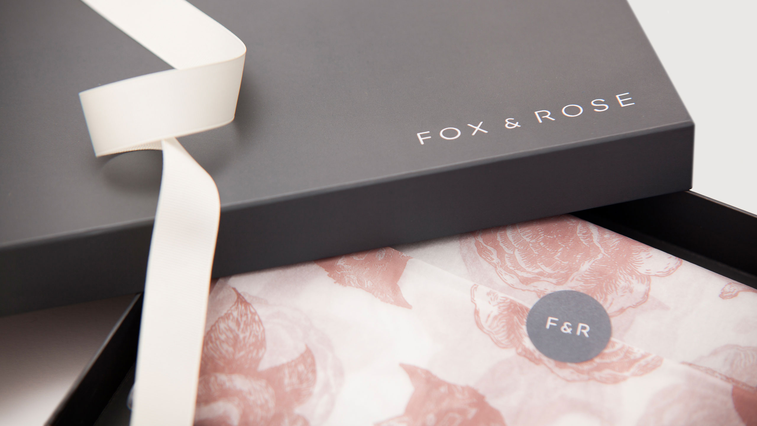 Fox & Rose Logo on Packaging