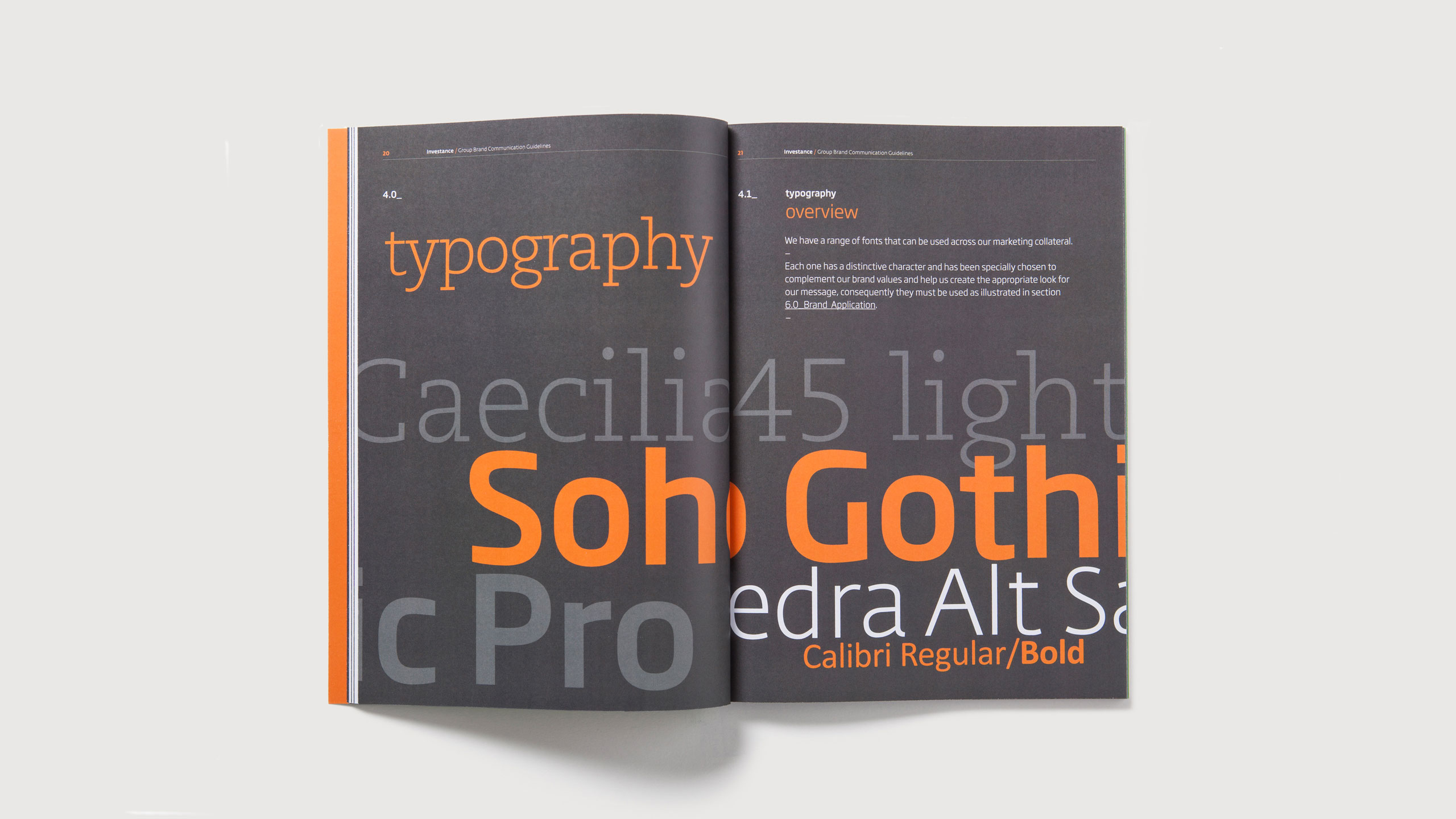 Investance Brand Guide Typography