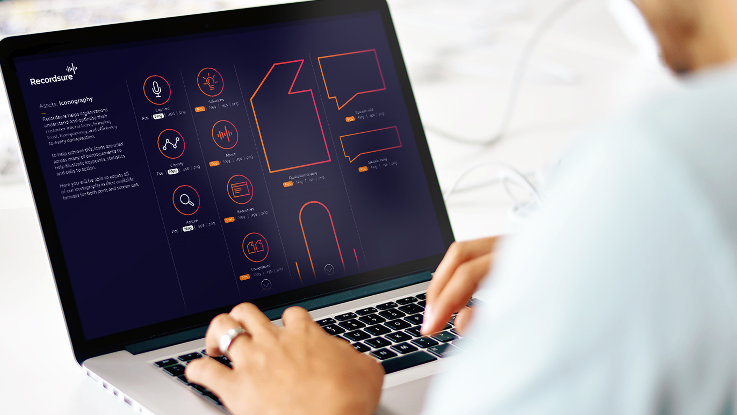 Recordsure Branding on Laptop