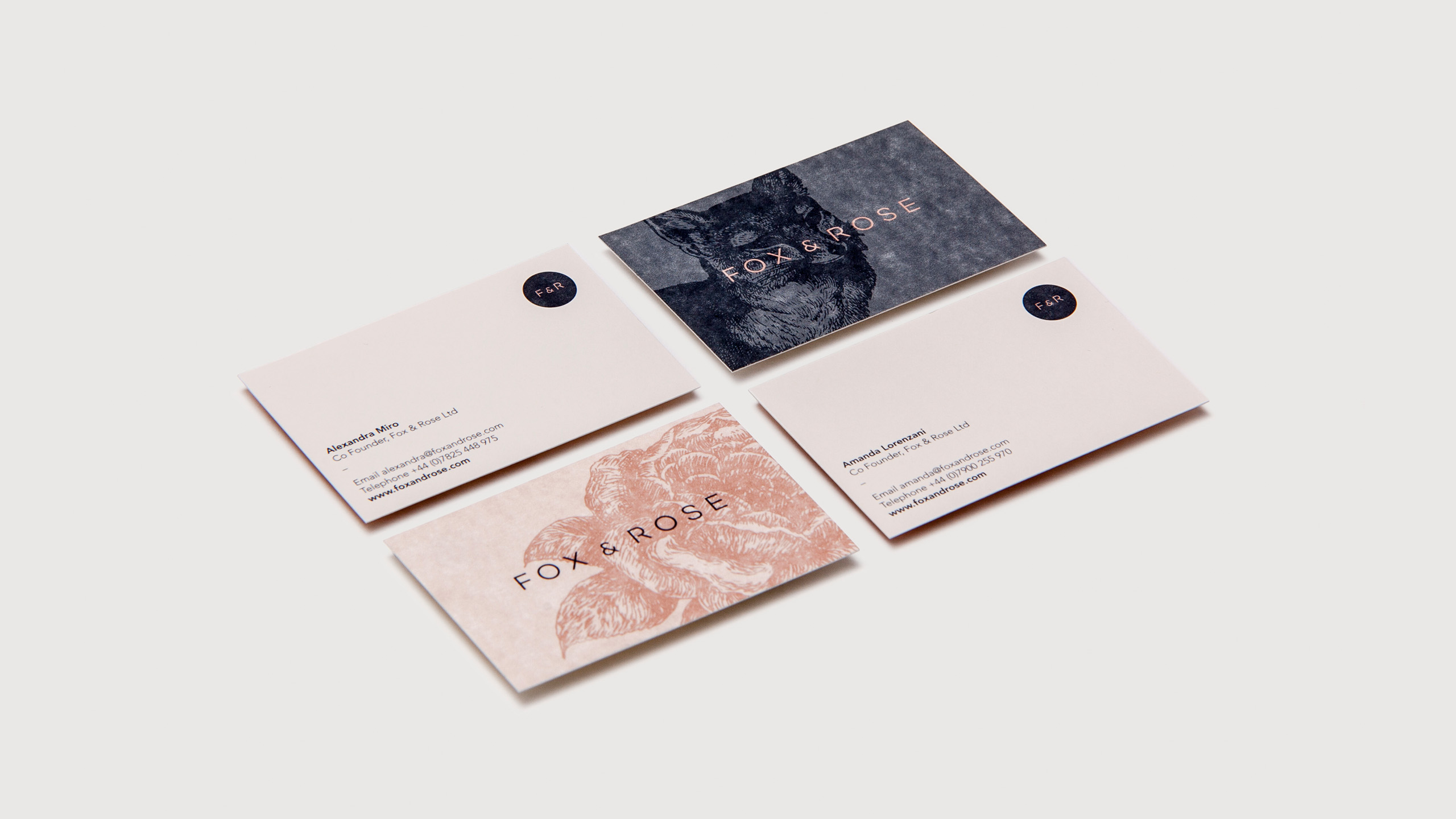 Fox & Rose Business Cards