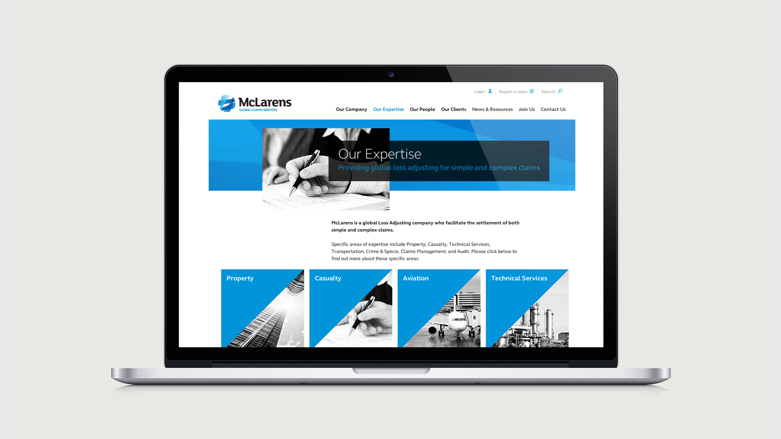 McLarens Website Laptop2