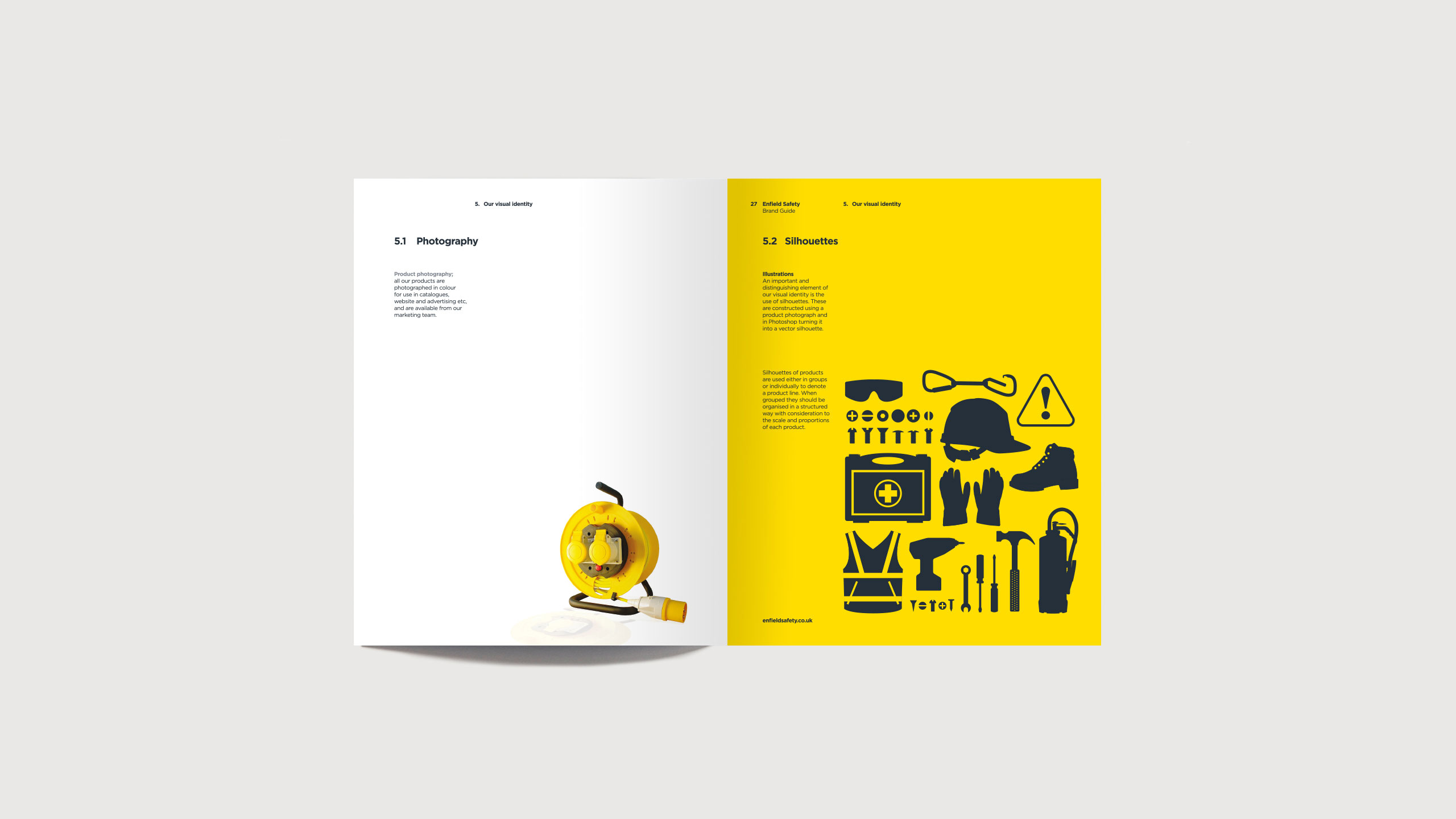 Enfield Safety Brand Guide Illustration Style