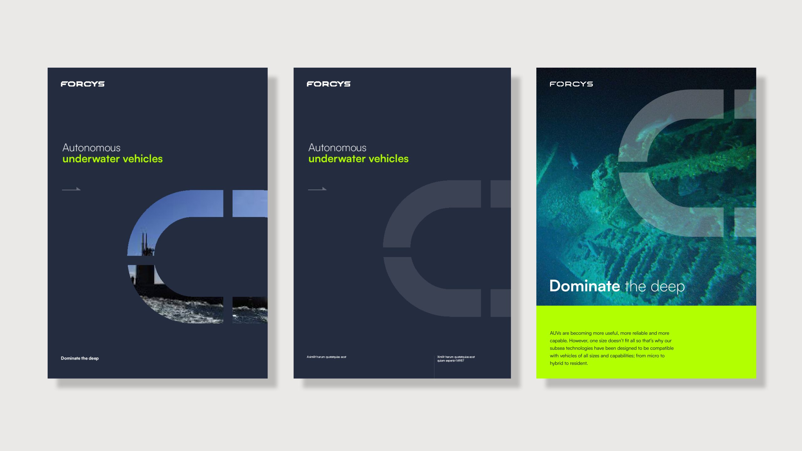 Forcys Brochure Covers