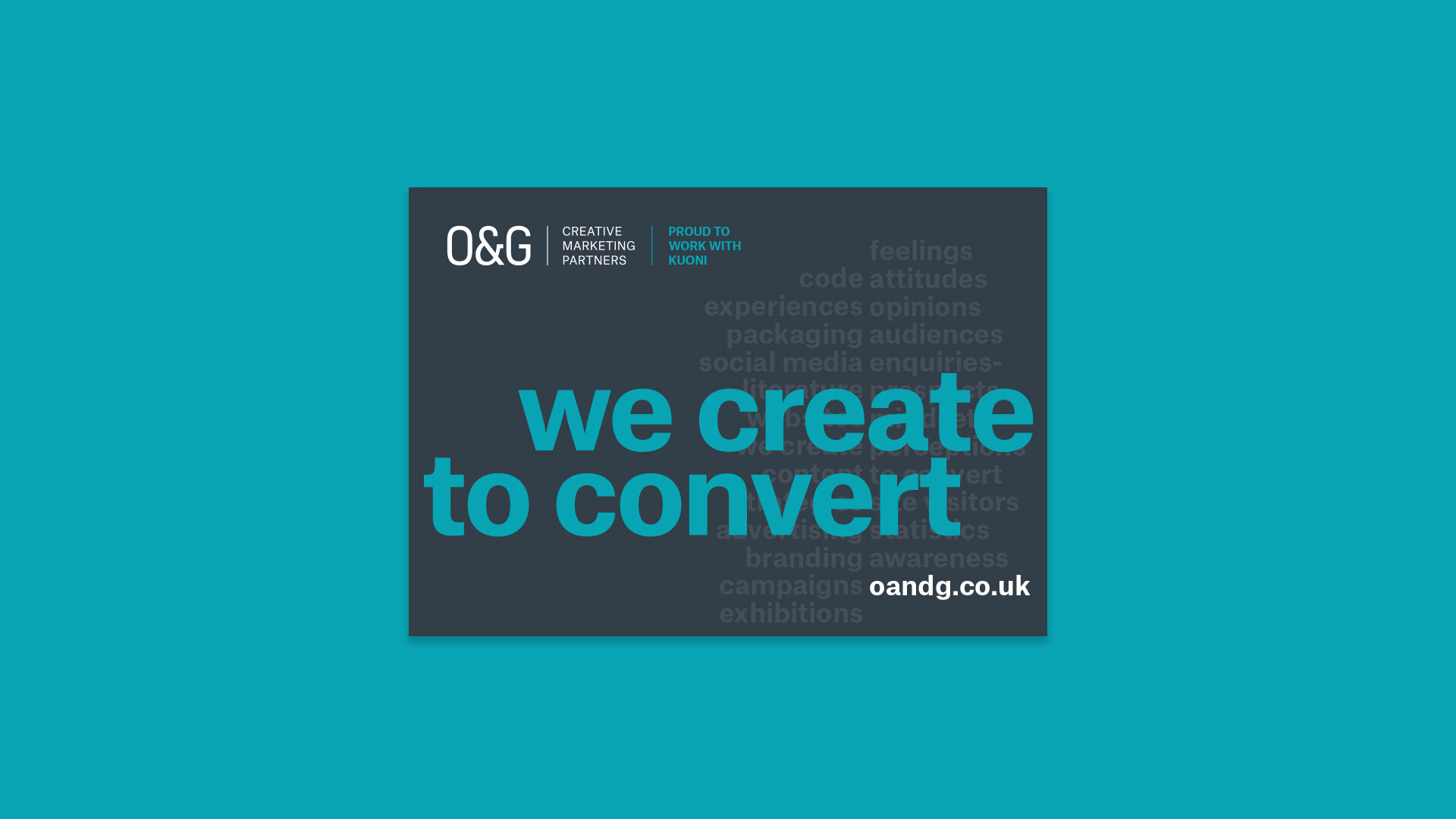 O&G We Create To Convert