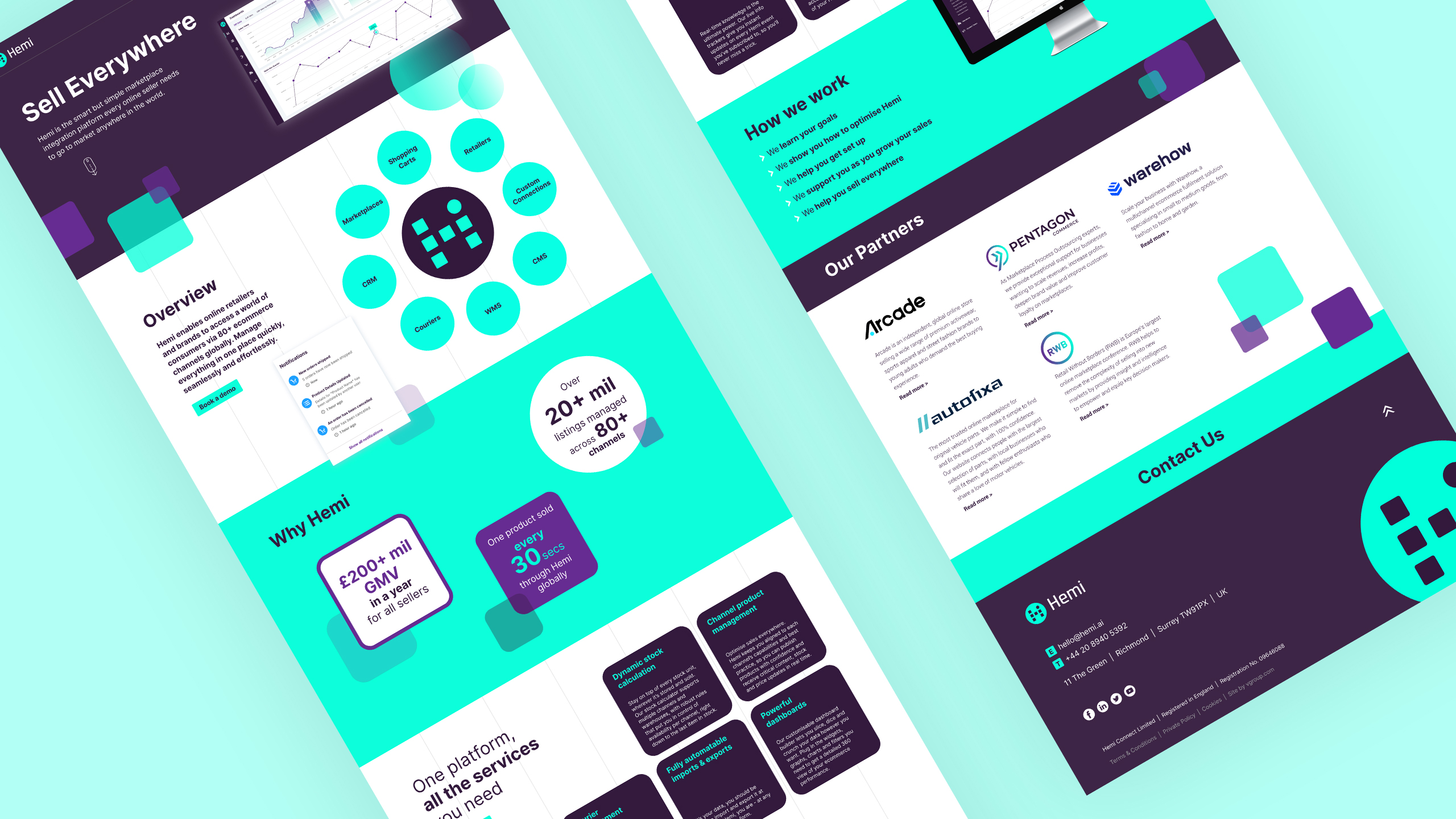 Hemi Connect Website Concepts