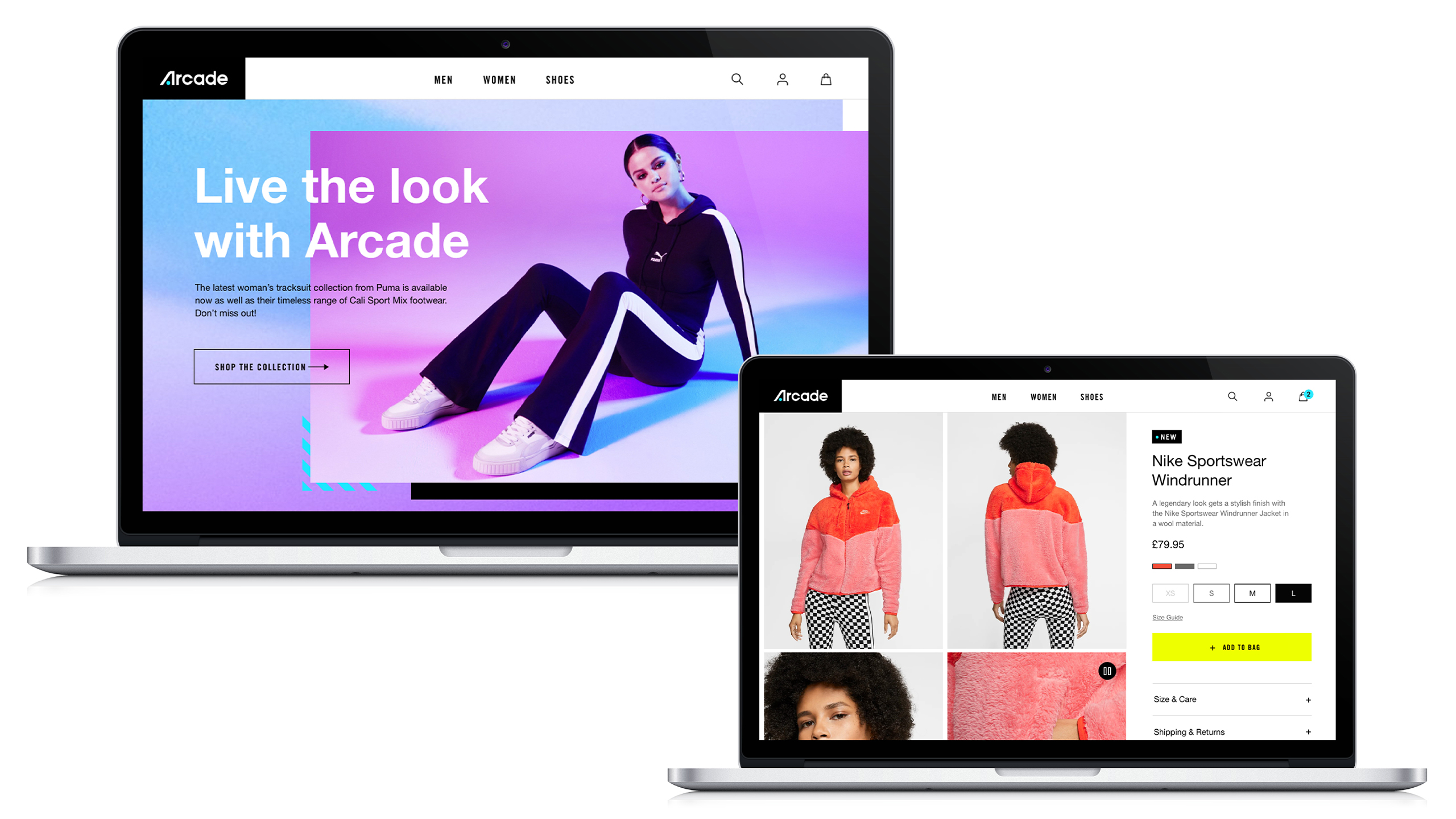 Aracde Website Rebrand Designs