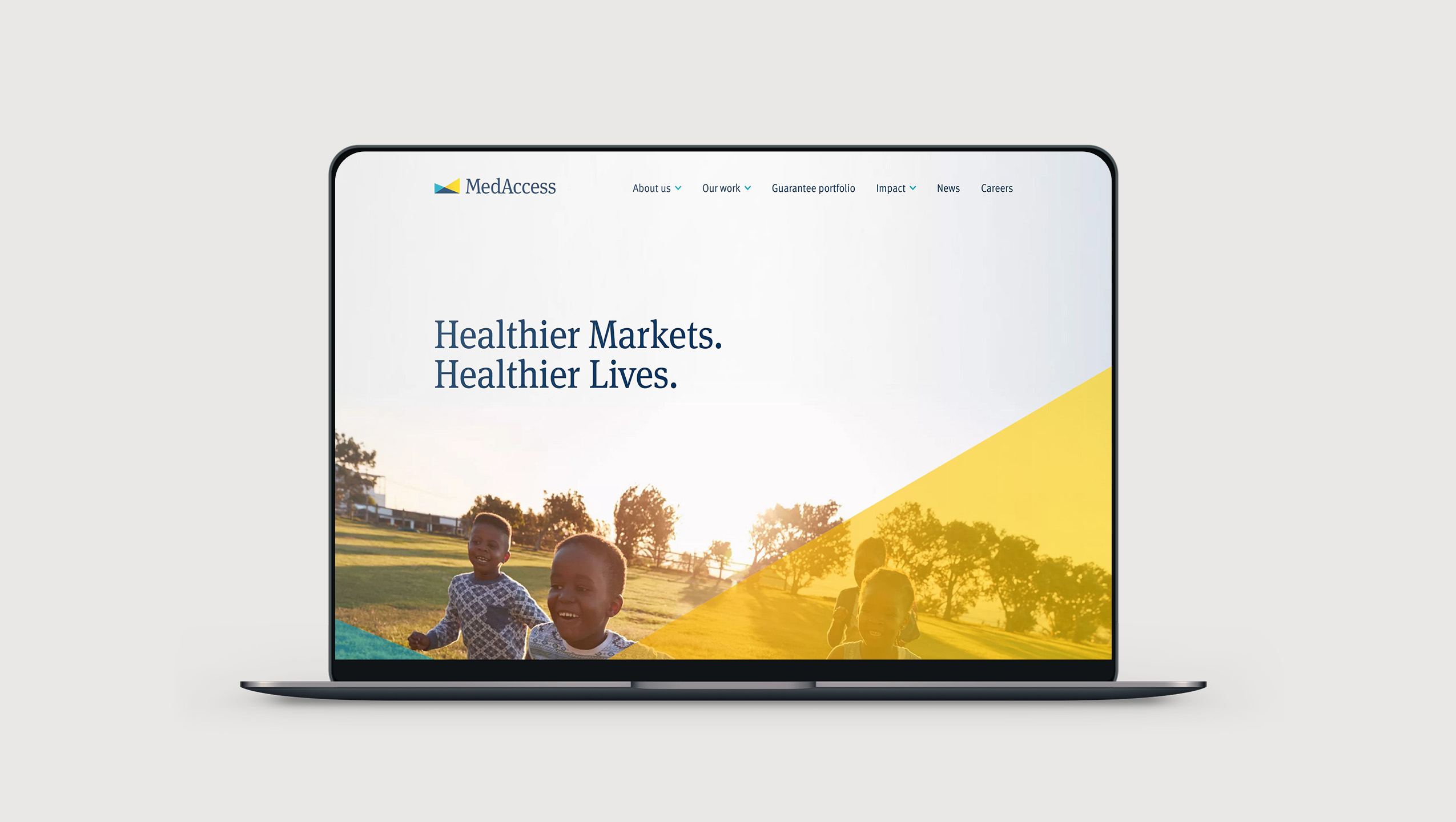 MedAccess Website On Laptop