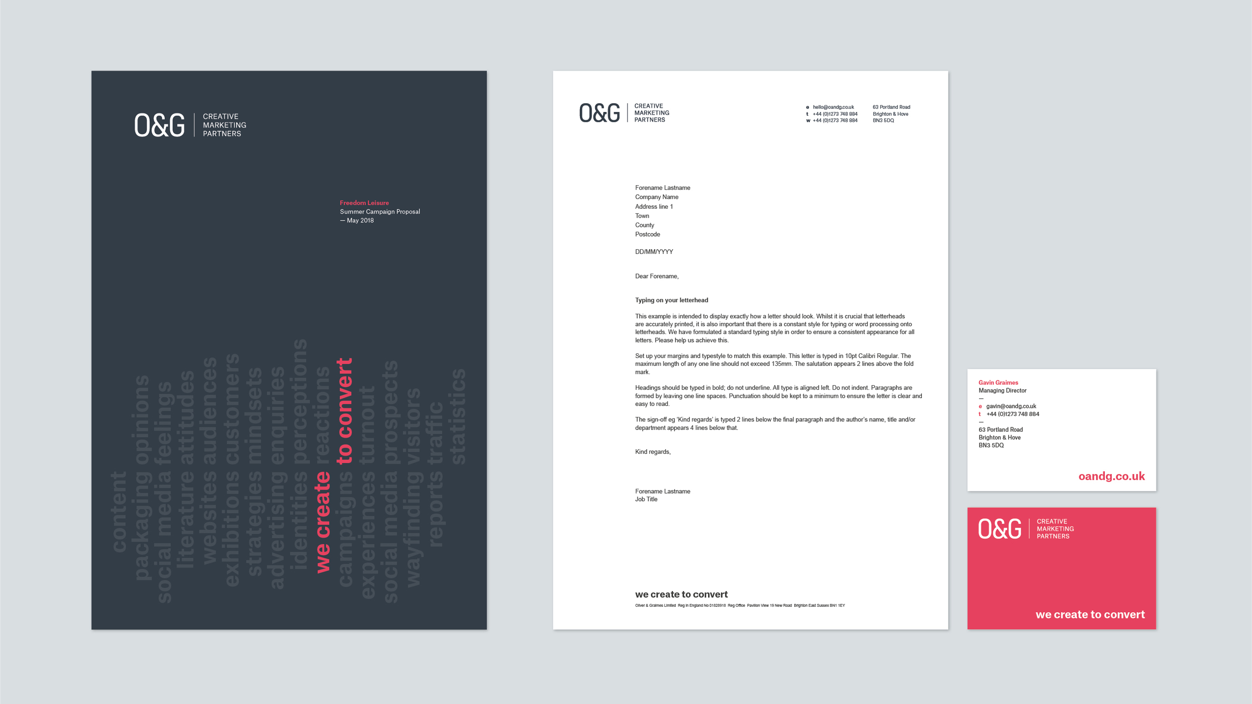 O&G stationery