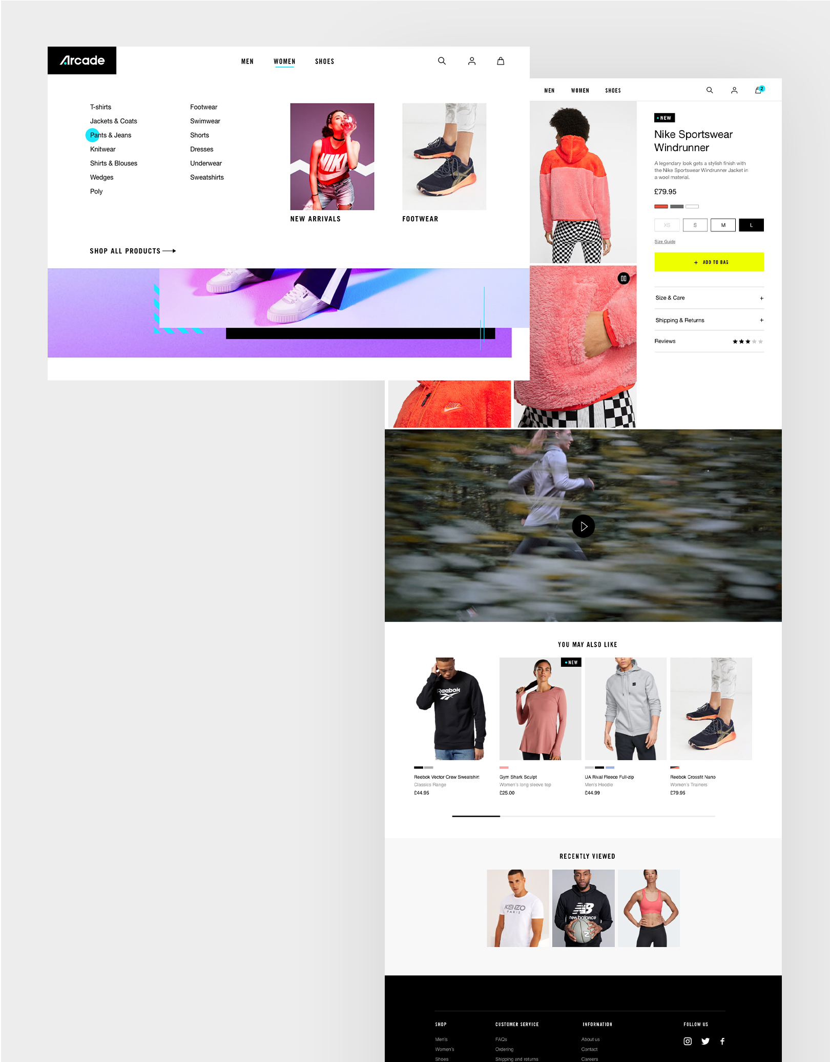 Arcade Website Visuals