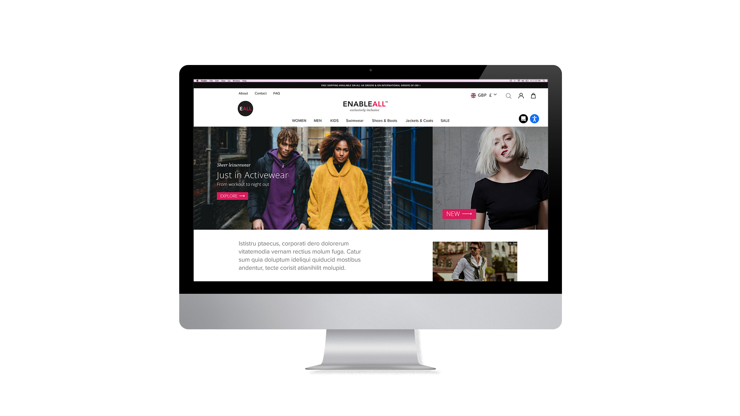 EnableAll Website Design Concepts