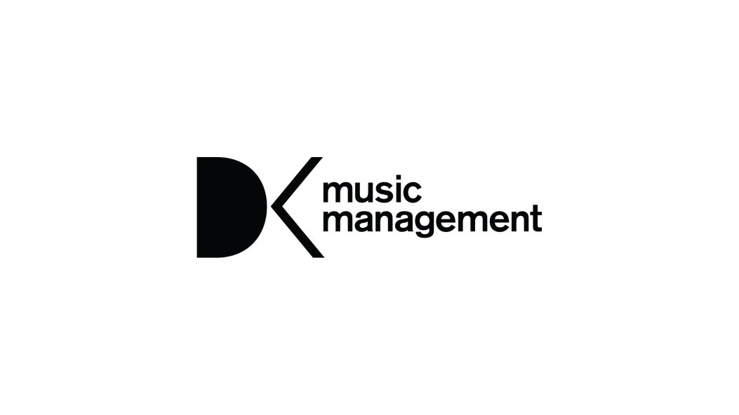 DK Music Management Logo on White