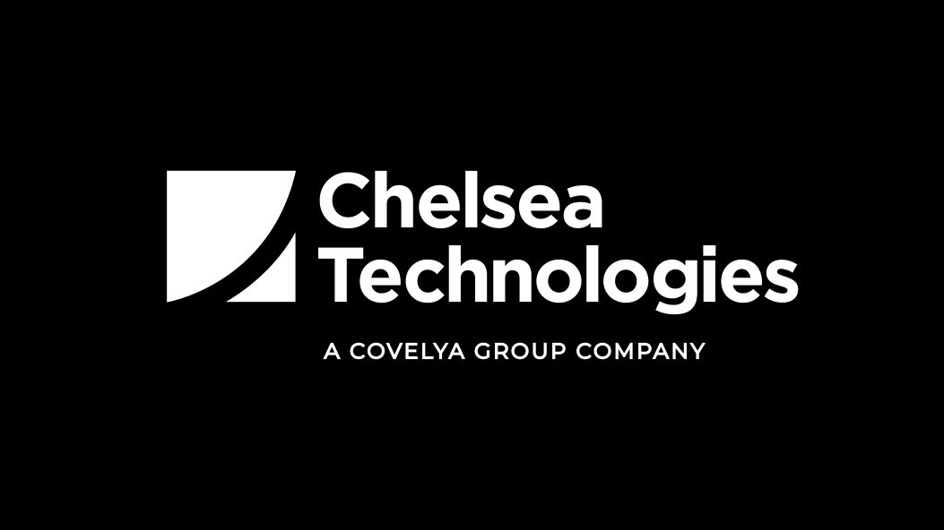 Chelsea Technologies Logo White on Black