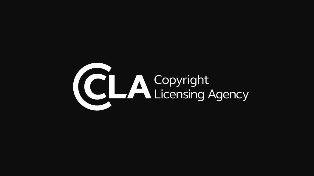 CLA Logo White on Black