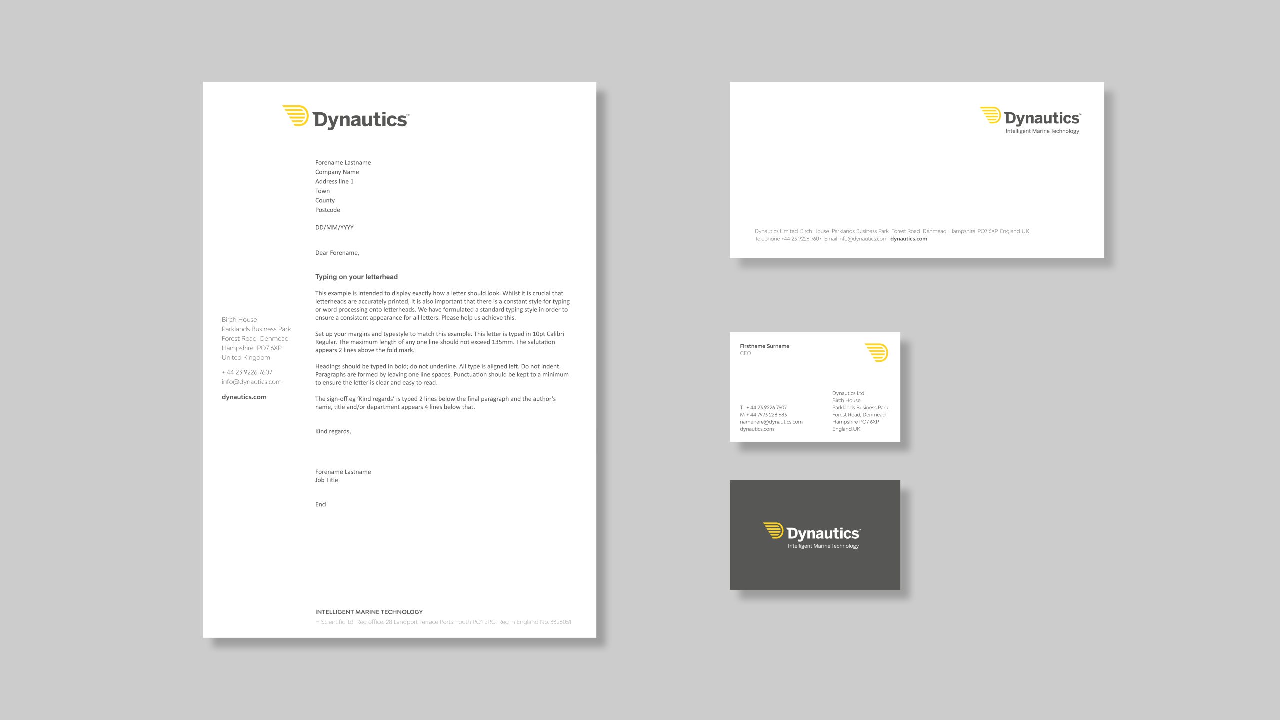 Dynautics stationery